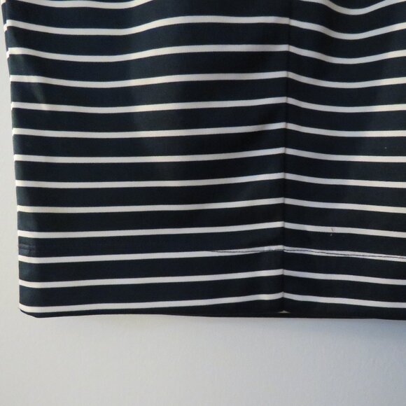 HEIDI MERRICK Kubo Navy White Striped Pencil Skirt Coastal Preppy - Size S - Picture 12 of 14